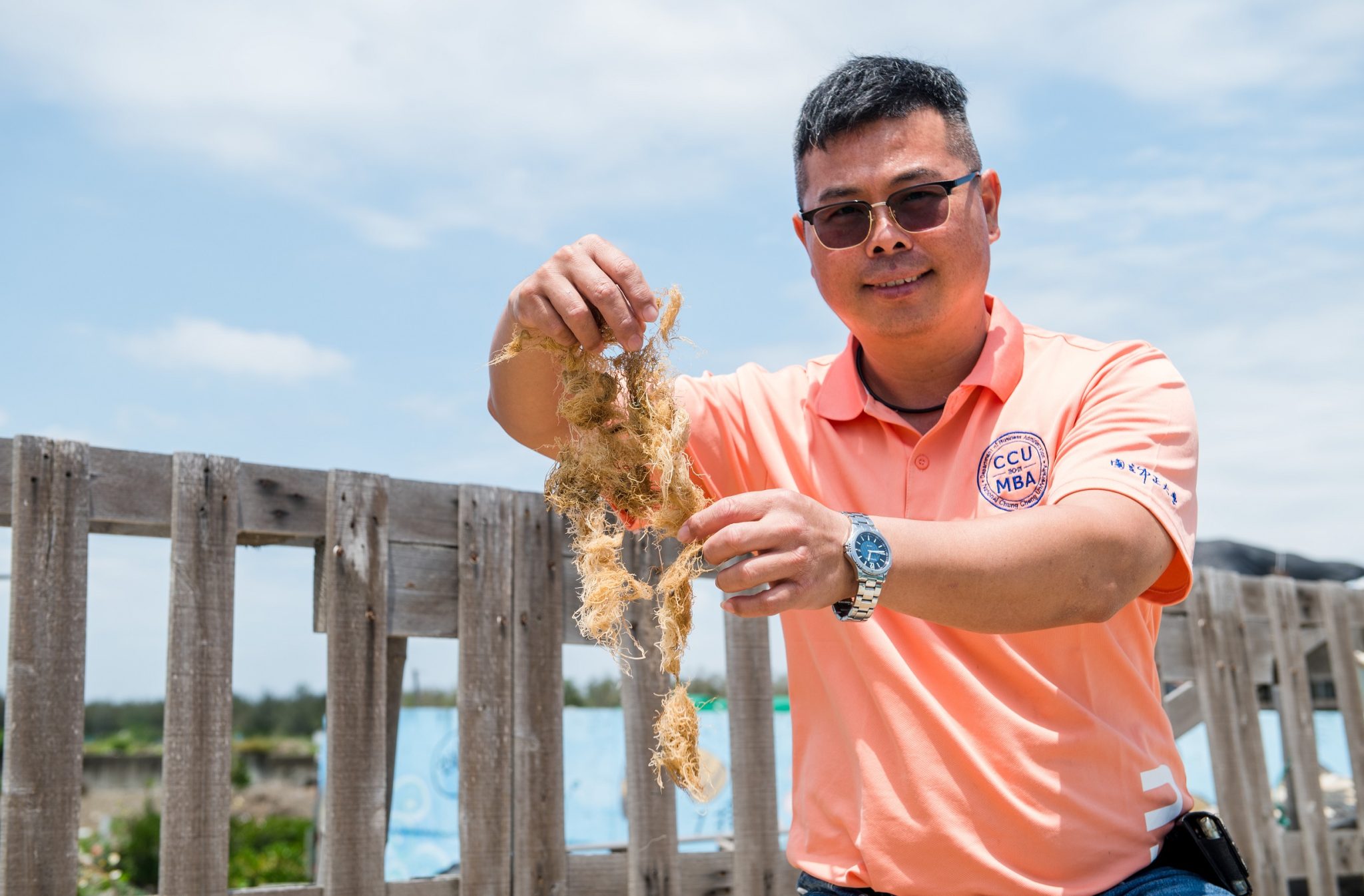 蔡老師展示海龍鬚菜